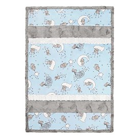 Shannon Fabrics Minky Cuddle Kit Lullaby Lucky Star Blue