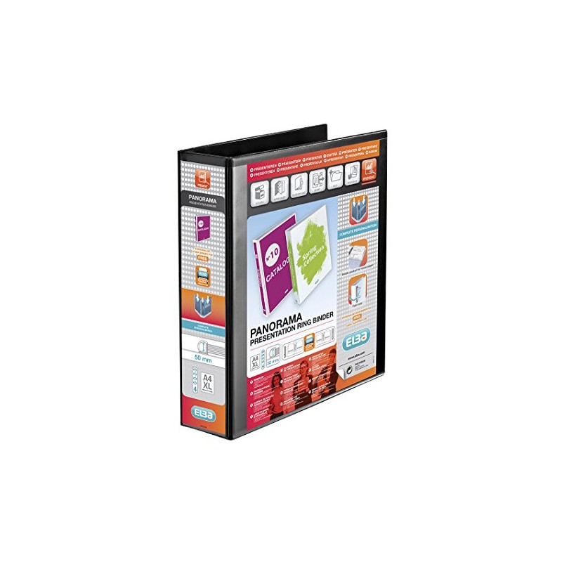 Elba A4 4-D Ring Binder, 50mm capacity, 70mm spine, Presentation