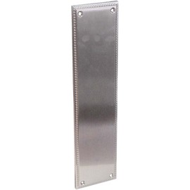 Emtek 86081 12" Height Solid Brass Knoxville Push Plate from the Designer Brass, Polished Chrome