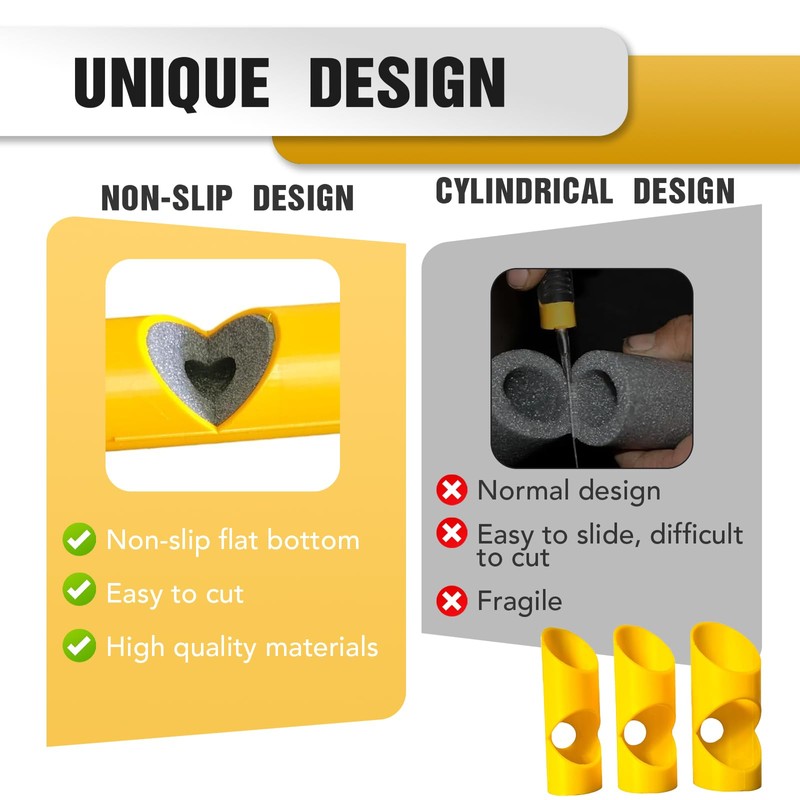 YANINEE 3 Pieces Mitre Box Pipe Insulation Foam for 15mm