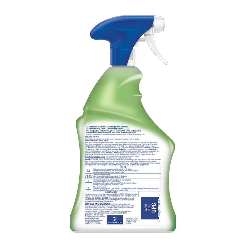 Lysol All Purpose Cleaner with Bleach, 32 Ounce (Pack of