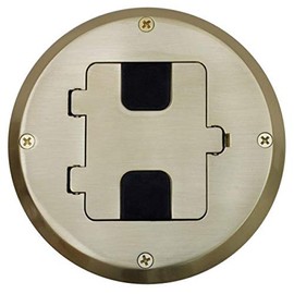 Bryant Electric RF515BP Floor Box Kit, Brass