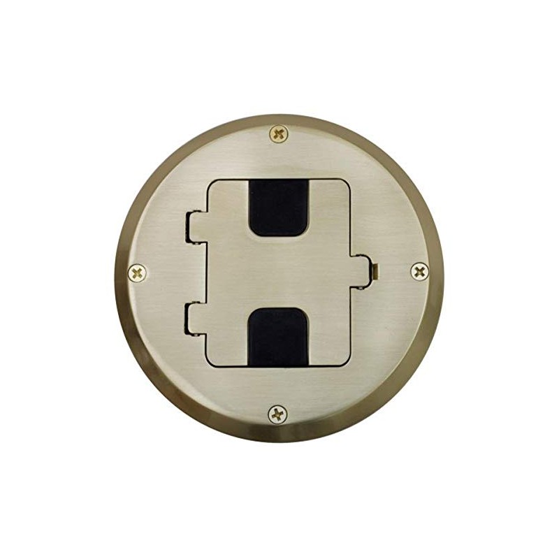 Bryant Electric RF515BP Floor Box Kit, Brass