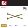Grip-Rite 212GCS1 #9 x 2-1/2" Star Drive Gold Construction Wood