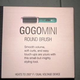 Calista GoGo Mini 1in Barrel Round Brush Hair Style Tool Blue/Pink