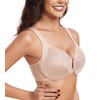 HACI Front Closure Bra for Women Unpadded Underwire Full Coverage