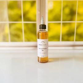  Natural Hair and Scalp Oil 4 Oz, Natural Hair Oil, Dry Scalp Moisturizer, Non-greasy Hair Oil, Plant-based Hair Oil, All Hair Types