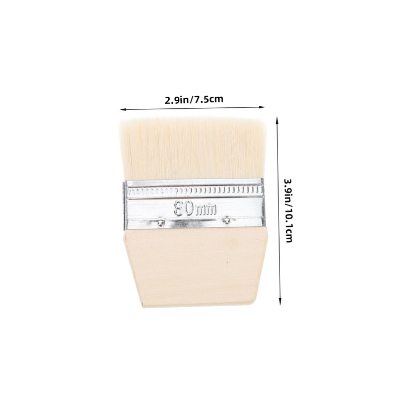 VOSAREA Beach Cleaning Brush Sand Remover Beach Scrubber Beige Wooden