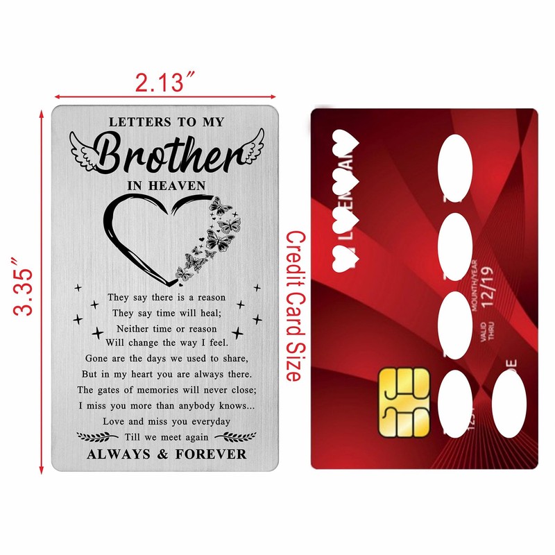Viayen Loss of Brother Sympathy Card- Memorial Gifts for Loss