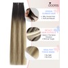 DOORES Invisi Edge Human Hair Tape in Extensions, 18 Inch,