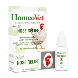 HomeoPet Avian Nose Relief, Sinus Support for Chickens and Pet Birds, 15 Milliliters