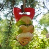 Climbing Gnome 32cm Hanging Rope Garden Tree Ornament Statue Sculpture
