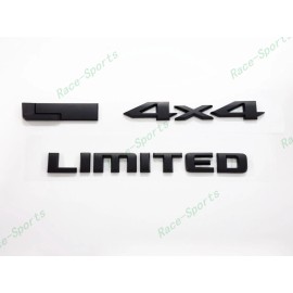 Grand Cherokee 3PCS 2021+ Jeep Grand Cherokee L/WL Rear 4X4 L Limited Emblem Badges Matte Black