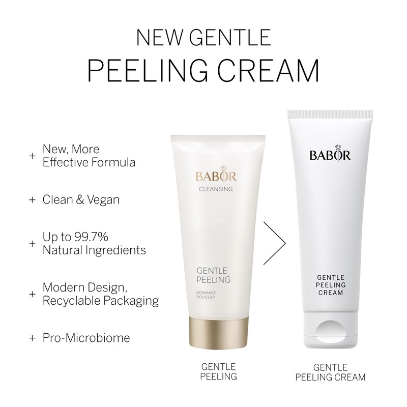 BABOR Gentle Exfoliating Cream for Any Skin, Mild Face Scrub,