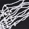 Avalaya Statement White Glass Bead/Semiprecious Stone Multistrand Necklace/60cm L