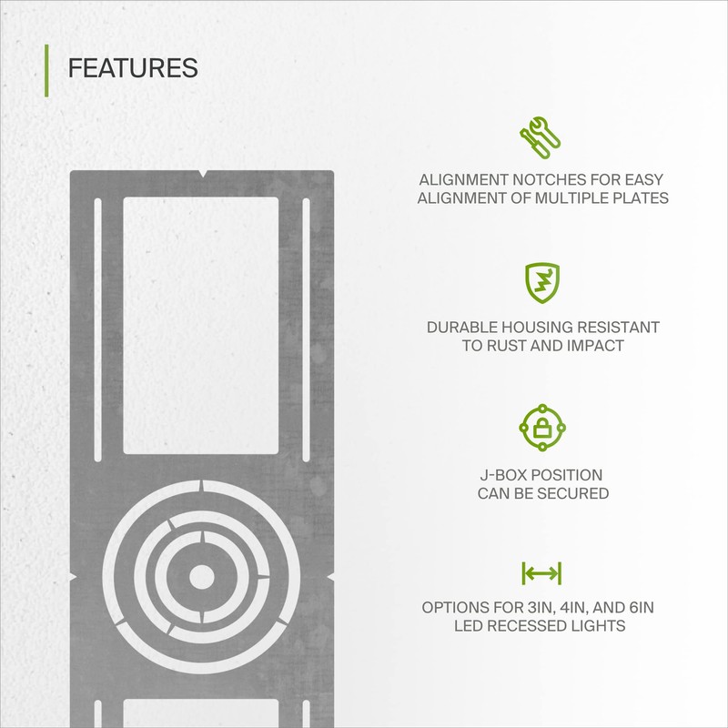ASD New Construction Mounting Plate with Symmetric Round Hole -