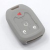 kcpros 2Pcs Rubber Silicone 4 Buttons Smart Key Fob Cover