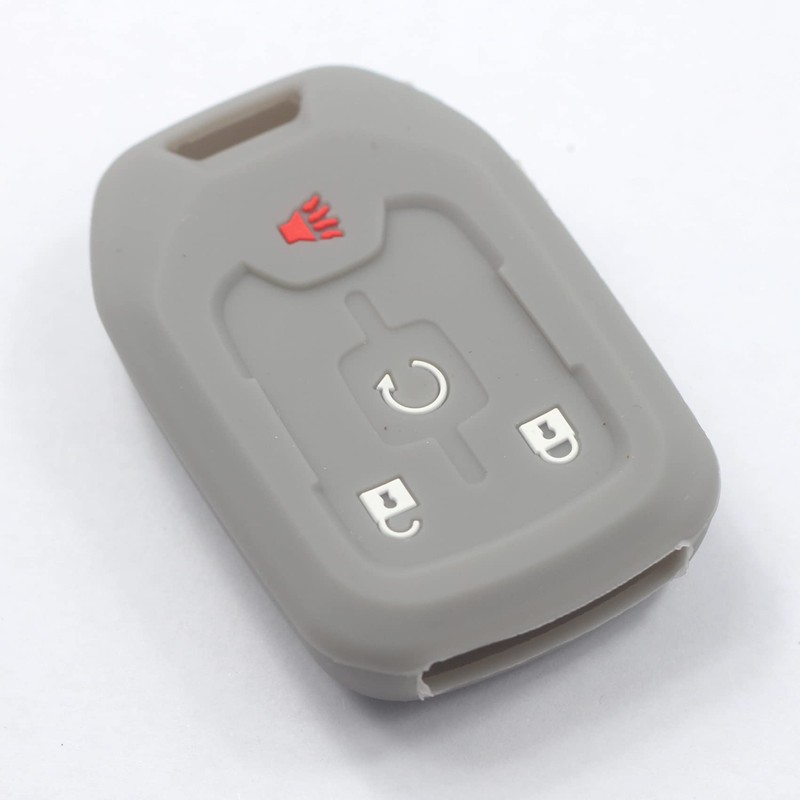 kcpros 2Pcs Rubber Silicone 4 Buttons Smart Key Fob Cover