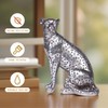 Cheetah Statue Home Decor Leopard Sculpture Resin Sitting Cheetah Figurine