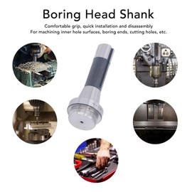 High Carbon Steel Boring Head Shank R8-1-1/2-18UNF-7/16 Arbor End Mill Adapter Accurate Milling Tool
