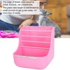 2 in 1 Pet Bowl Rack Hay Cat Small Animals