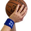 Couver Unisex Blue Sports/Athletic with Number Embroidery Sweat Wristband, Number