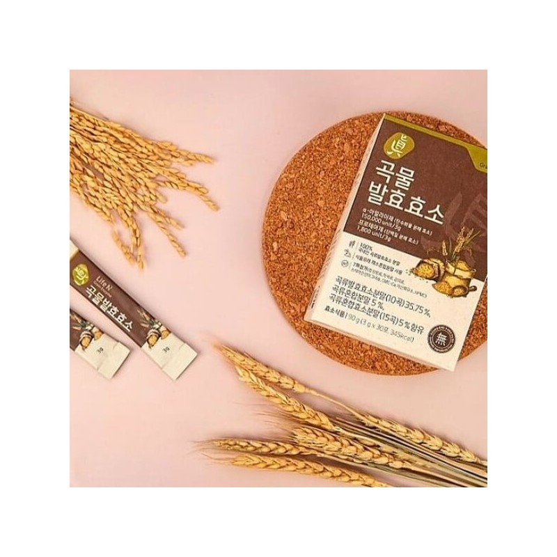 LifeN 7무첨가 정제효소없는 진곡물발효효소 3gx30포 1박스 7-Free Fermented Grain Enzyme