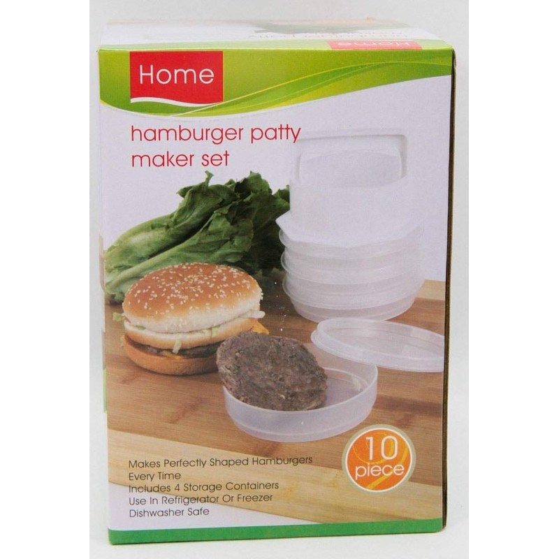 Hamburger Patty Maker Set, Makes perfectly Shaped Hamburgers Every Time,