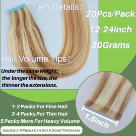 Ash Bleach Blonde Tape In Hair Extensions Human Hair Mixed Blonde 20 Inch Highlight Seamless Soft Silky Invisible Adhesive Tape In Real Remy Hair Extensions Czrleaty