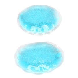 Paquete de Gel de Hielo para Ojos, Compresa Fría y Caliente Redonda, Almohadilla de Gel de Enfriamiento para Ojos, Reutilizable, Alivio de la Fatiga, Seguro para Viajes para Hombres y Mujeres