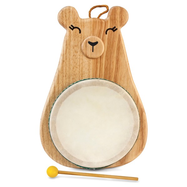Green Tones/Award-Winning Momma Bear Drum with Mallet, Multicolor, Model:3718