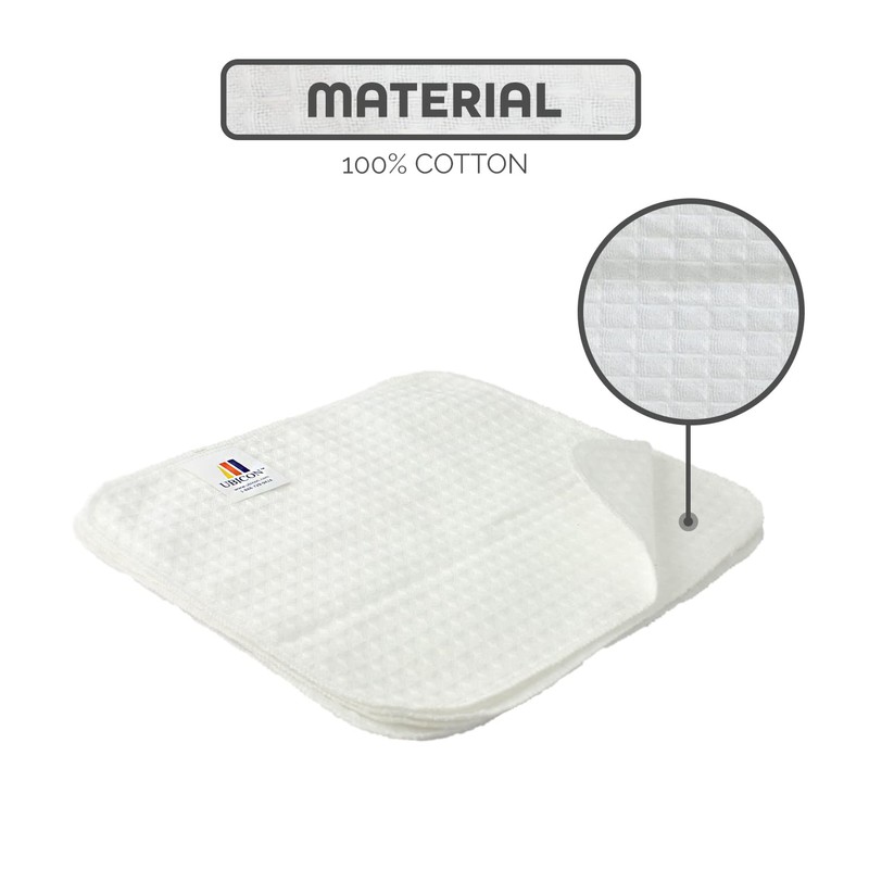 UBICON 100% Organic, Thin, Soft and Climate Friendly Cotton White