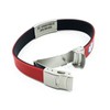 Universal Medical Data Medical Bracelet Black/Red Reversible Sport Slim, Alert