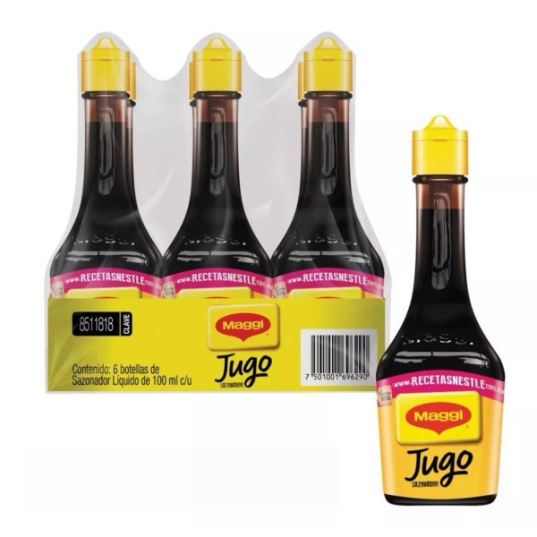 Maggi Jugo / Salsa Maggi - Sazonador Con 6 Piezas De 100 Ml