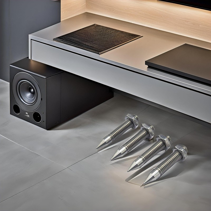 PrecisionGeek - M6 Stainless Steel Solid Speaker Spikes L=35mm (incl.