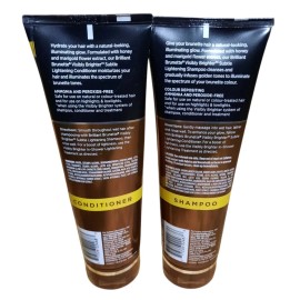 John Frieda Brilliant Brunette Shampoo & Conditioner Subtle Lightening 8.3 oz