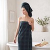 REDKISS 100% Cotton Bath Towels Set, Checkered Towel for Bathroom,