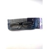 Foster Grant reading glasses, Brandon, black rectangular shape, 3.25