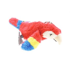 Soft Creatures Animals Safari Wild Life Farm Keyring Keychain (Macaw)