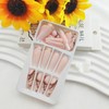 Coffin Press on Nails Long False Nails with Marble &