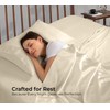 Royale Linens Bamboo Viscose Twin Flat Sheets Only - Cooling