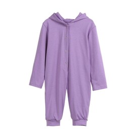 Noubeau Interesting Infant Baby Kids Cartoon Dinosaur Hooded Romper Jumpsuit Layette Sets Clothes (Purple, 0-3 Months)