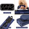 AMAZCHAT 5X3 Pool Cue Case for 3B5S,Detachable Adjustable Dual Shoulder