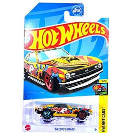 Hot Wheels - COPO Camaro - '68 - Yellow - HW Art Cars 5/10-2023 - Mint/NrMint - Ships Bubble Wrapped in a Correct Size Box