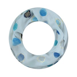 Majea Loop Scarf Women's Tube Scarf Neckerchief Narrow Loop Scarf (880050), Blue 4