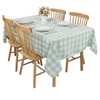 Gingham Tablecloth Polyester 55x78 Inch, Rectangular Checkered Table Cloth Antiwrinkle