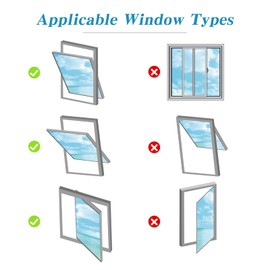 Landrip Air Conditioning Window Seal, Window Seal for Mobile Air Conditioners, Universal for All Windows, Energy Efficient and Drill-Free (190 x 50 cm)