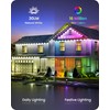 GOEBLESON Permanent Outdoor Lights, 100 FT RGB & White Eaves