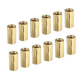 YOKIVE 30 Pcs M3 Spacers, Brass Hex PCB Standoffs Nuts, Keep Height Consistent, Great for Motherboard, Circuit Board, Electronics (Gold Tone, 10mm)