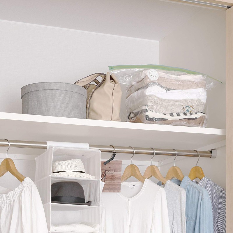 Towa Sangyo Storage Bag, Just Press From The Top, Compression